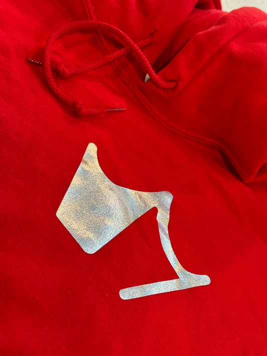 Luxury Hoodie RED (Silver Chameleon)